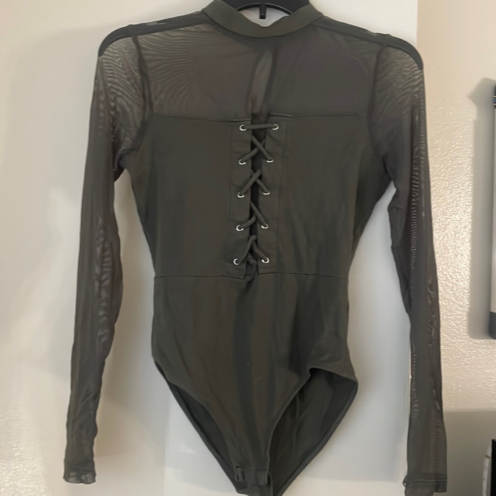 Olive Green Body Suit